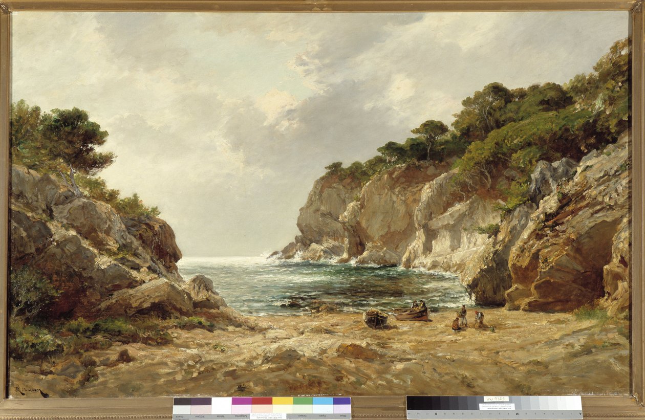 Az Oustau Diou-öböl Porquerolles-ban Raphael Luc Ponson festménye (1835-1904) Kötelező megemlítés: Provence, Marseille gyűjteményalapítása alkotó: Raphael Luc Ponson