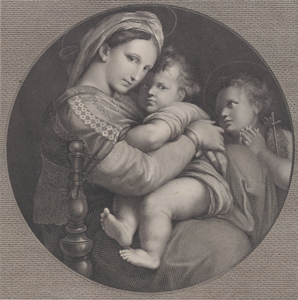 Madonna a székből Madonna della Seggiola, 1793. alkotó: Raphael Morghen