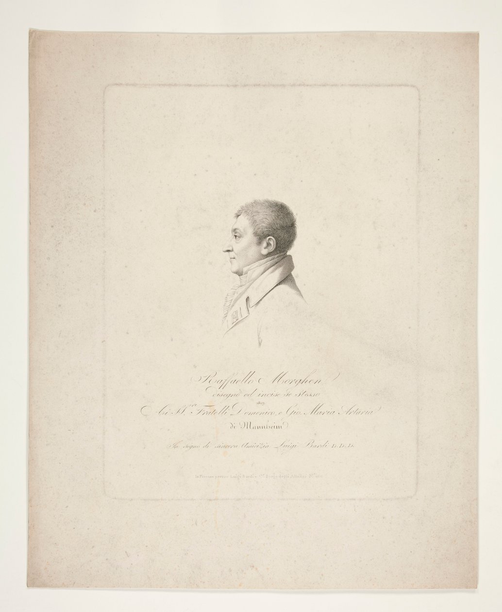 Raphael Morghen [önarckép] alkotó: Raphael Morghen