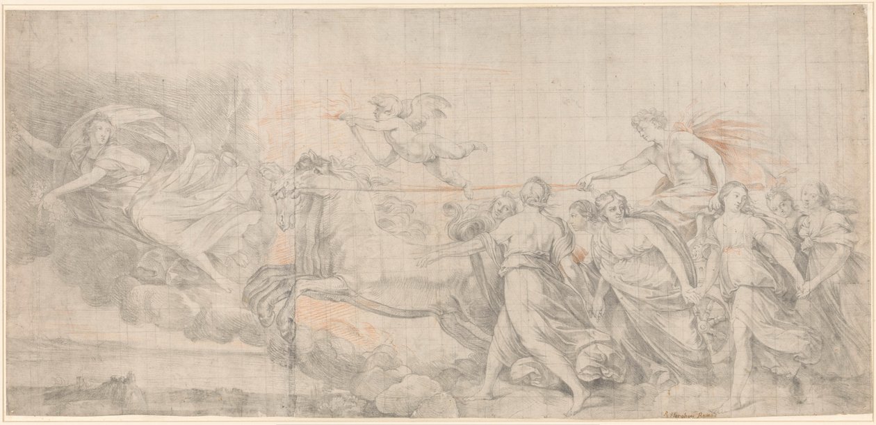 Kilátás Guido Reni Aurórájára alkotó: Raphael Morghen