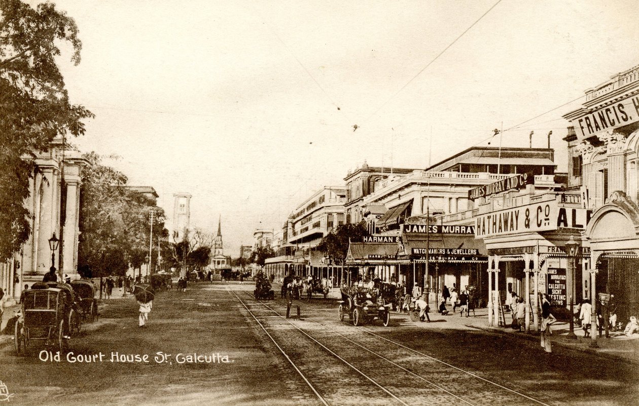 Old Court House St. Calcutta, 1900-20 körül (szépia fotó) alkotó: Raphael Tuck and Sons