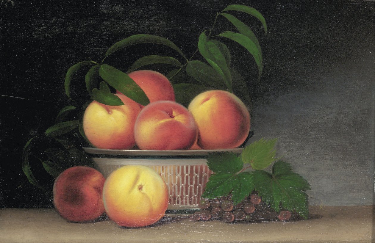 Csendélet barackkal, 1816 körül alkotó: Raphaelle Peale