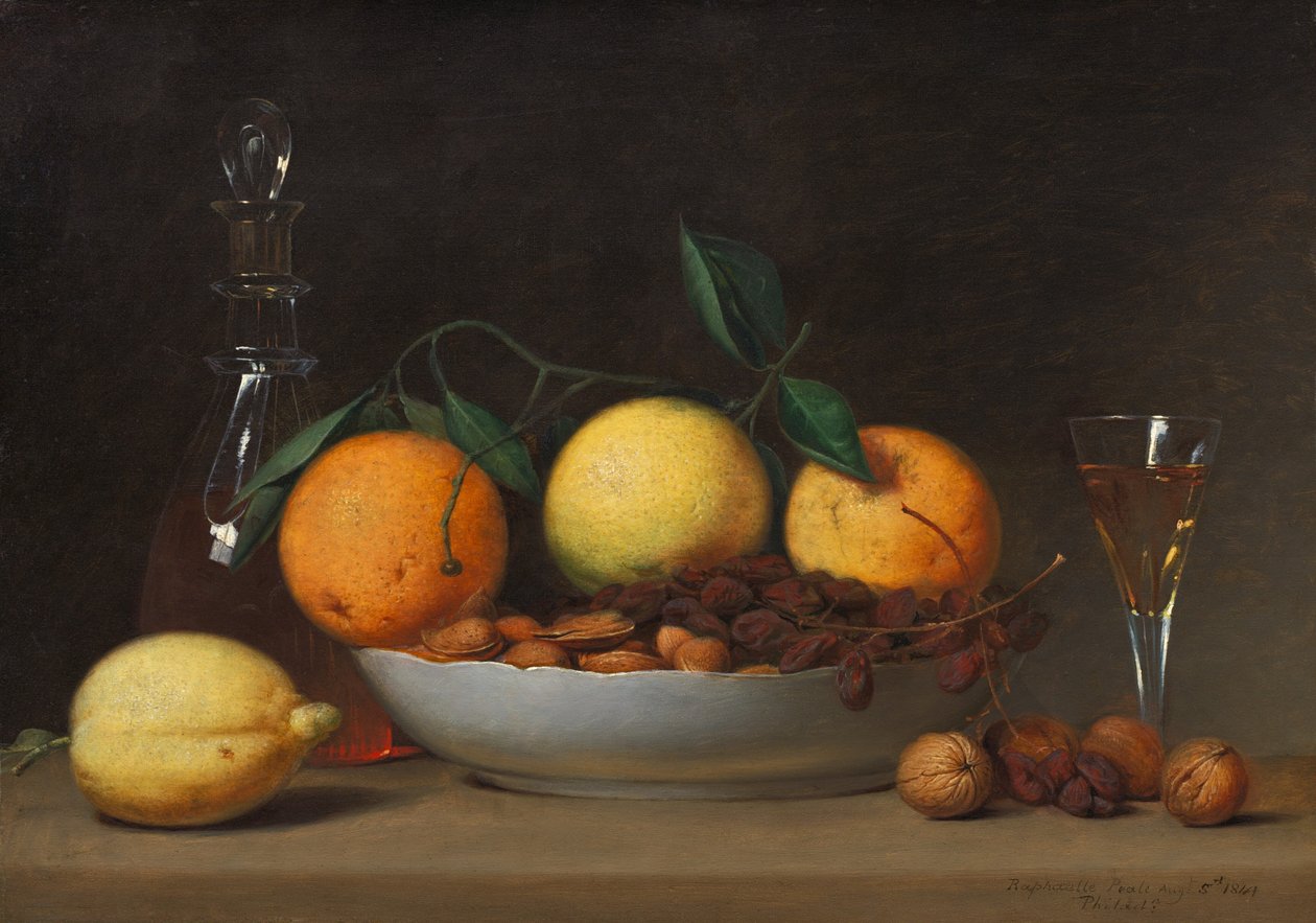 Desszert, 1814. alkotó: Raphaelle Peale