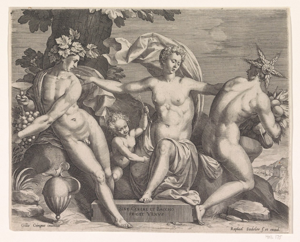 Vénusz, Bacchus és Ceres alkotó: Raphaël Sadeler (I)