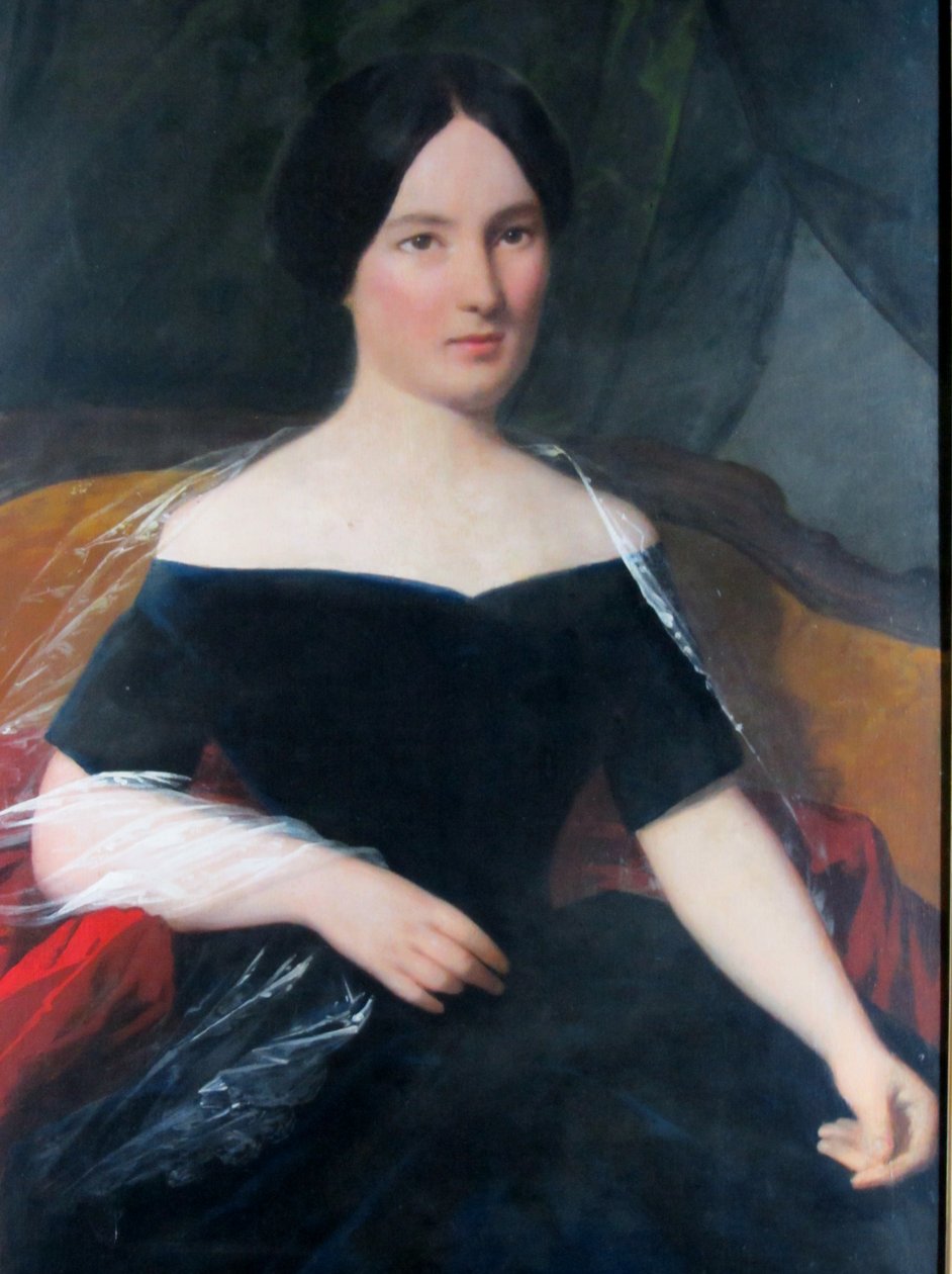 Juana Valdés Munizaga asszony az Abbotttól alkotó: Raymond Auguste Quinsac Monvoisin