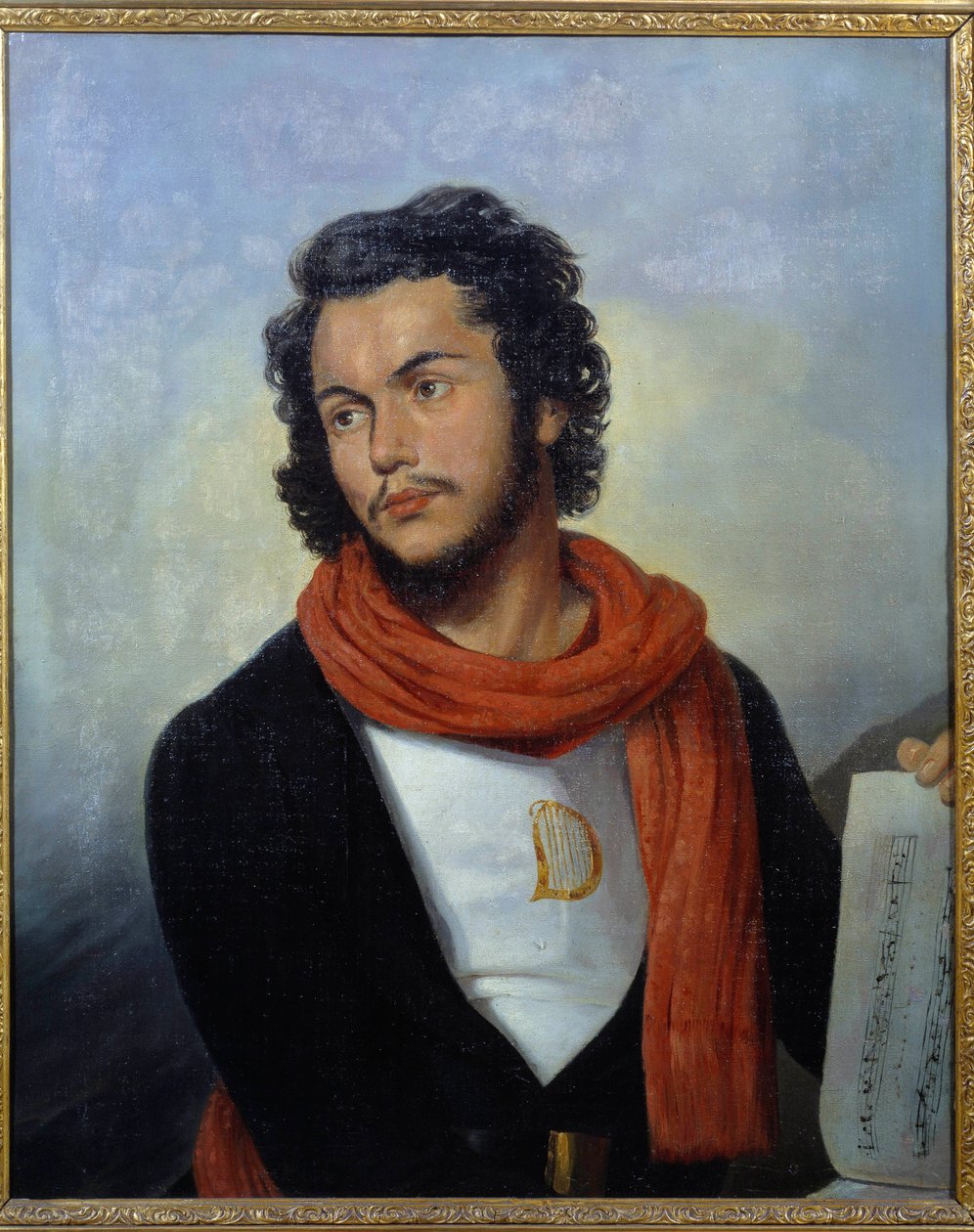 Felicien David zenész portréja (1810-1876) Raymond Bonheur (1796-1849) festménye 19. századi Saint Denis, Művészeti és Történeti Múzeum alkotó: Raymond Bonheur