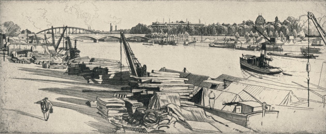 A Port Henri IV, 1915 alkotó: Raymond Ray Jones