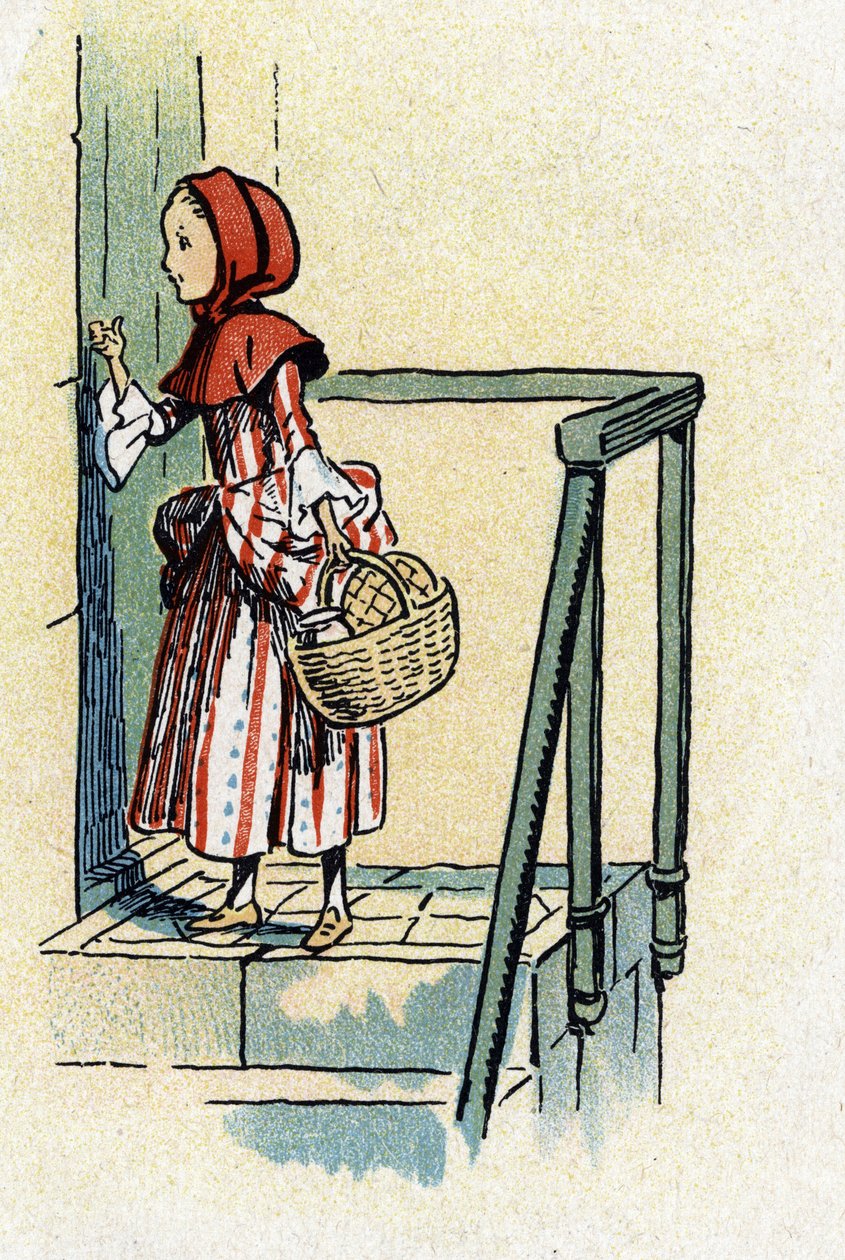 "Piroska" Charles Perrault meséiből (illusztráció) 1920 körül alkotó: Raymond de la Neziere