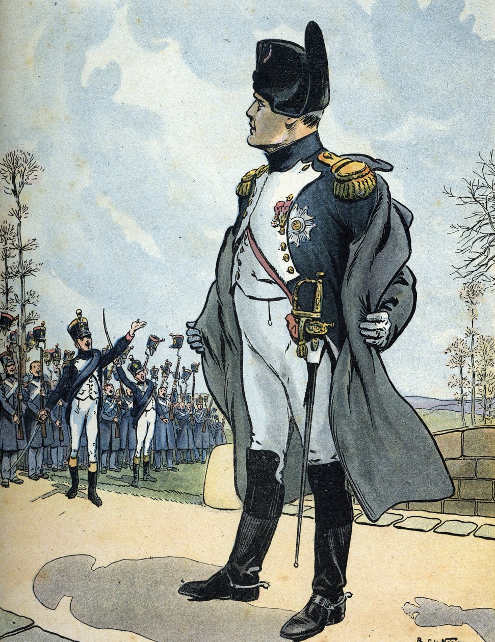 I. Napóleon császár (1769-1821) portréja, amint visszatér a száműzetésből Elbára. alkotó: Raymond de la Neziere