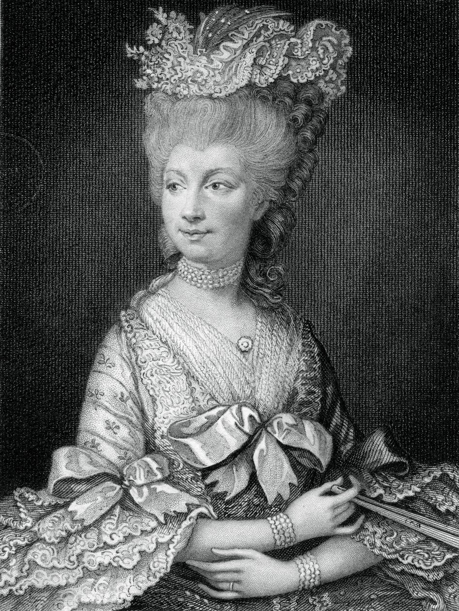 Charlotte királynő, III. György királyné hitvese, 19. század. alkotó: Read