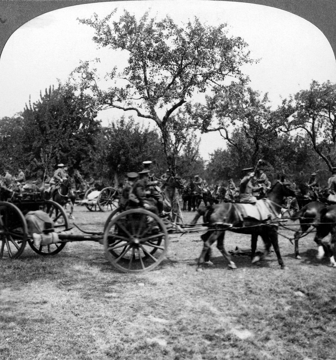 Lóvontatású tüzérség, I. világháború, 1914-1918. alkotó: Realistic Travels Publishers