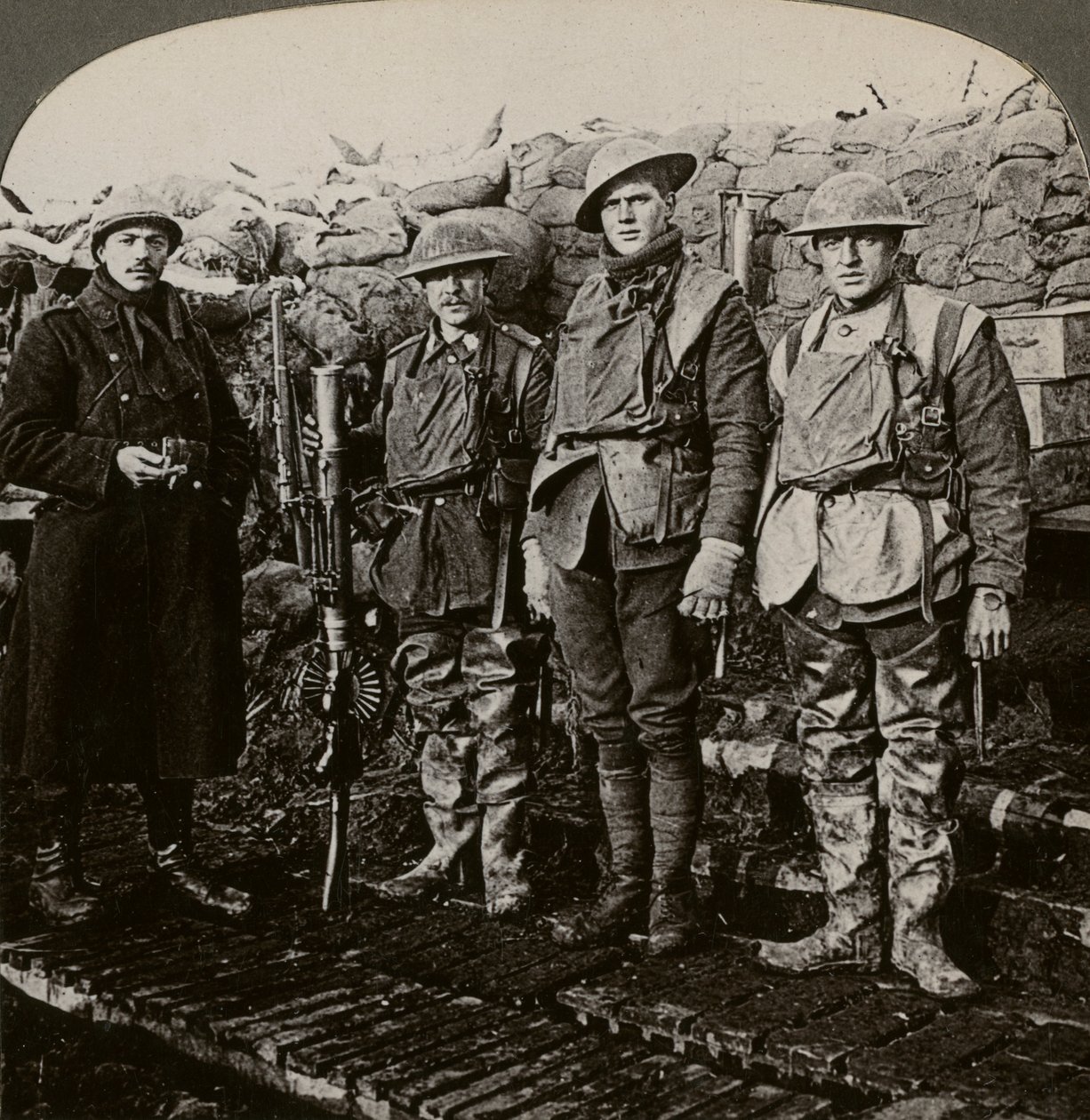 Lewis géppuskások, Hollebeke, Belgium, I. világháború, 1914-1918. alkotó: Realistic Travels Publishers