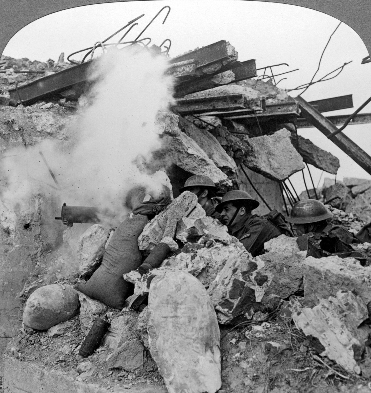 Géppuskafészek, Poelcappelle, Belgium, I. világháború, 1914-1918. alkotó: Realistic Travels Publishers