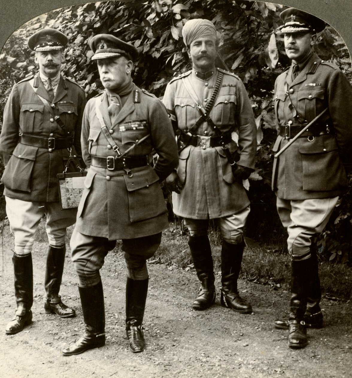 Sir John French, a BEF főparancsnoka, Franciaország, I. világháború, 1914-1915. alkotó: Realistic Travels Publishers