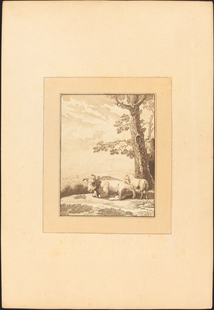 Pihenő tehén alkotó: Regina Schönecker after Karel Dujardin
