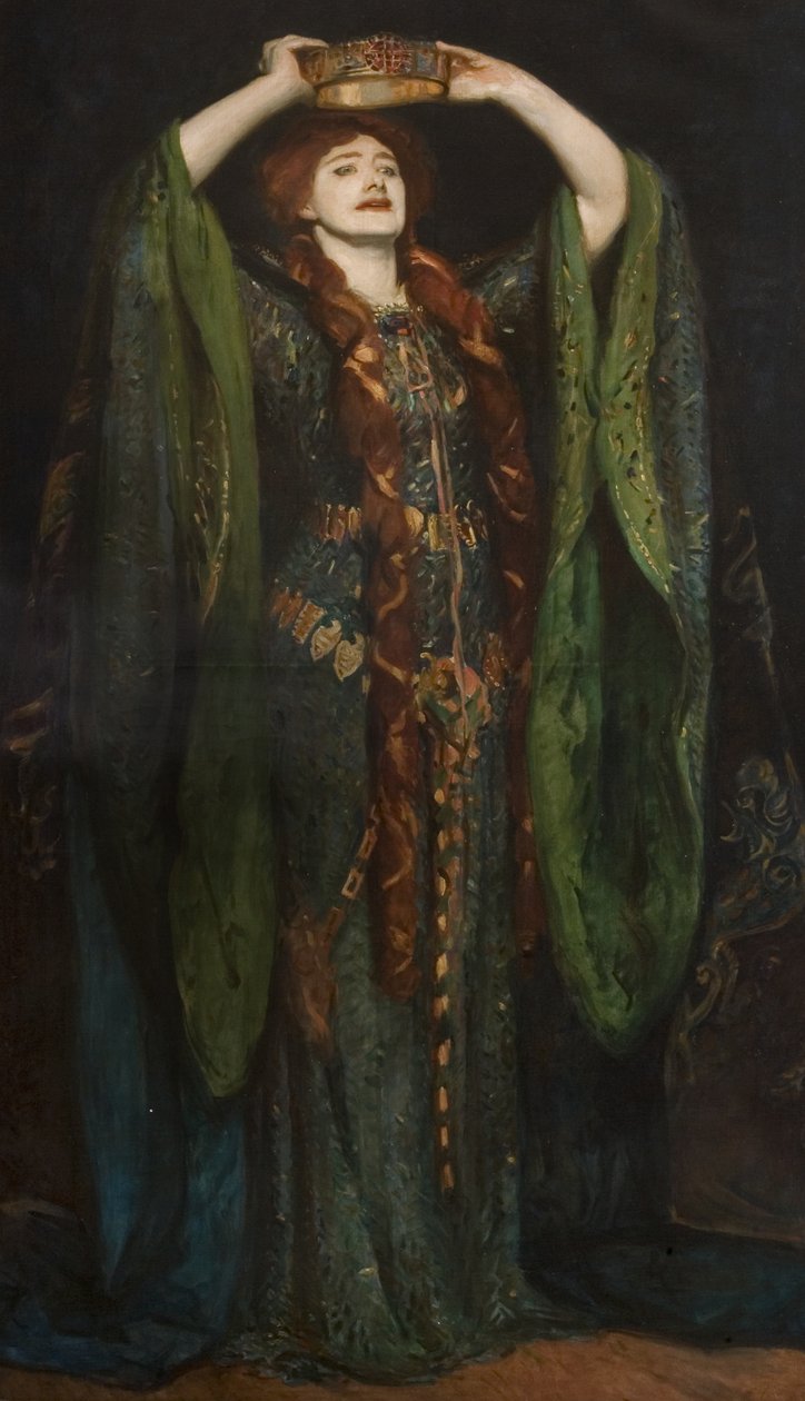 Dame Ellen Terry (1847-1928) Lady Macbeth szerepében, John Singer Sargent (1856-1925) festménye nyomán 1896 alkotó: Reginald Grenville Eves