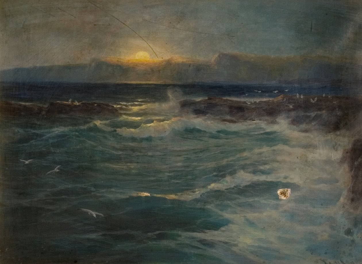 The Reef, Porth, Newquay, 19. század vége – 20. század eleje alkotó: Arthur Reginald Smith