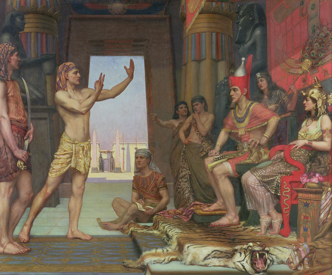 József értelmezi a fáraó álmát, 1894 alkotó: Reginald Arthur