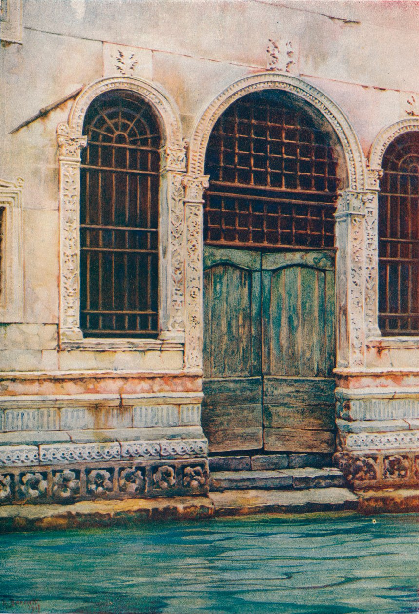 Egy reneszánsz ajtó, Velence, 1903 alkotó: Reginald Barratt