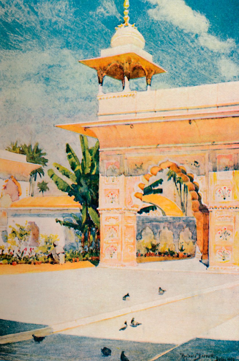 Diwan-i-Khas, Delhi, 1913 alkotó: Reginald Barratt