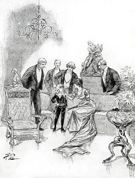 Illusztráció: Little Lord Fauntleroy (metszet) alkotó: Reginald Bathurst Birch