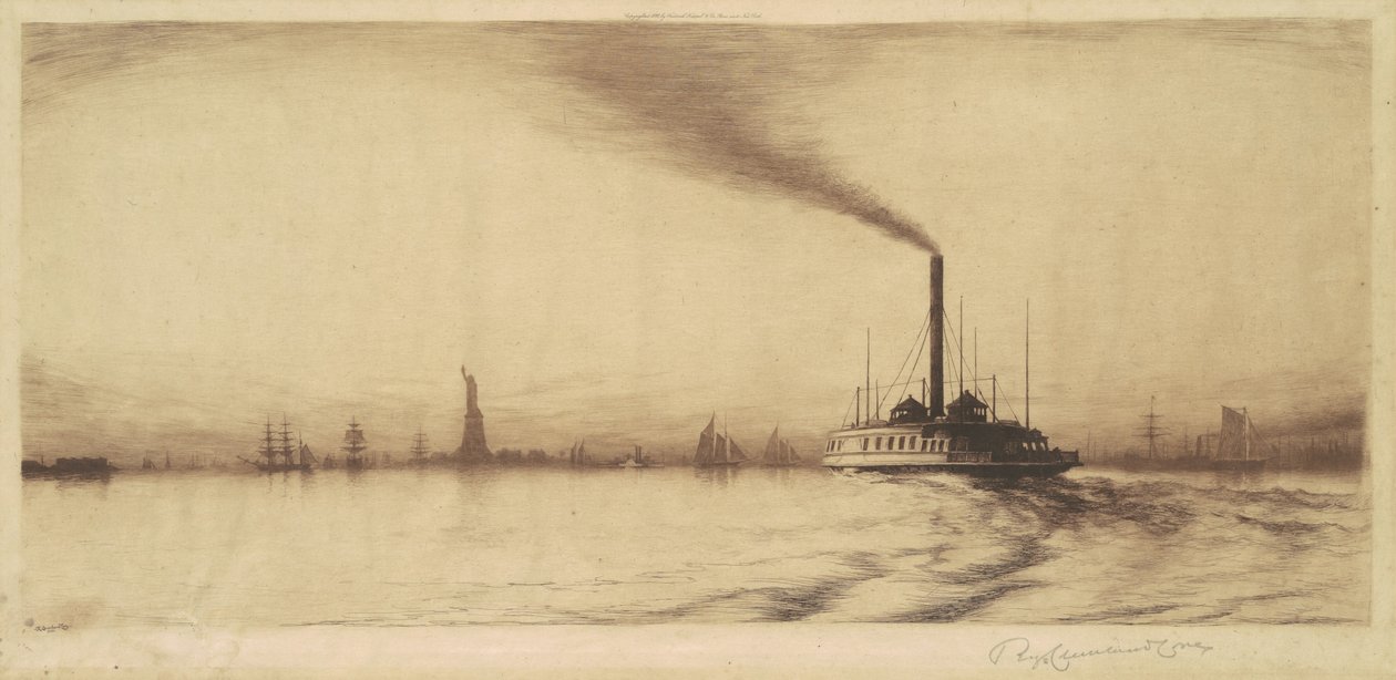 New York-i kikötő alkotó: Reginald Cleveland Coxe