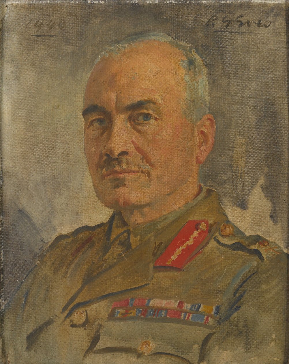 Sir Ronald Forbes Adam Bt altábornagy, 1940 körül alkotó: Reginald Grenville Eves