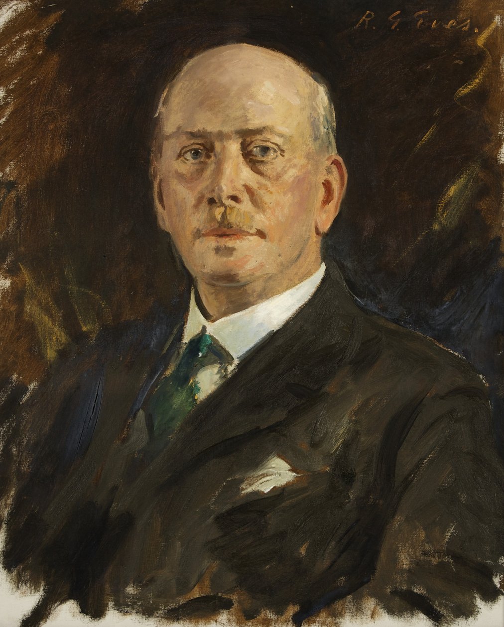W.J. Warley, Esq., vezető asszisztens, Bristol hivatalos fogadója (olaj, vászon) alkotó: Reginald Grenville Eves