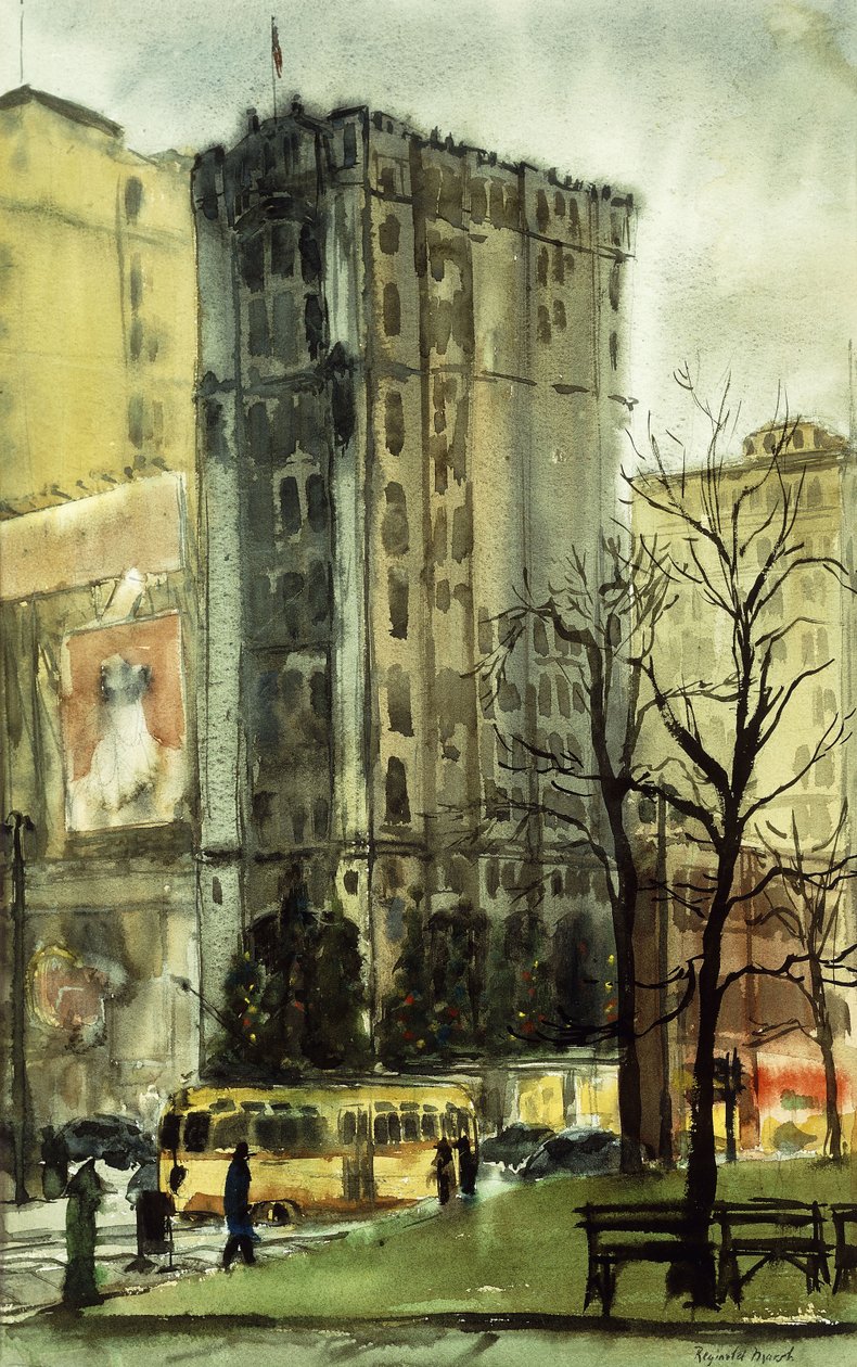 Egy esős nap New Yorkban alkotó: Reginald Marsh