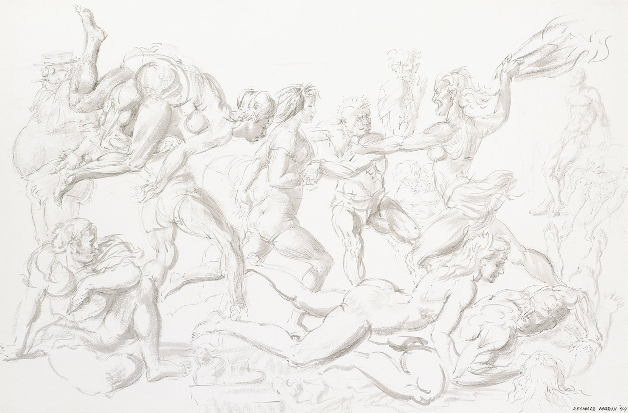 Akrobaták alkotó: Reginald Marsh
