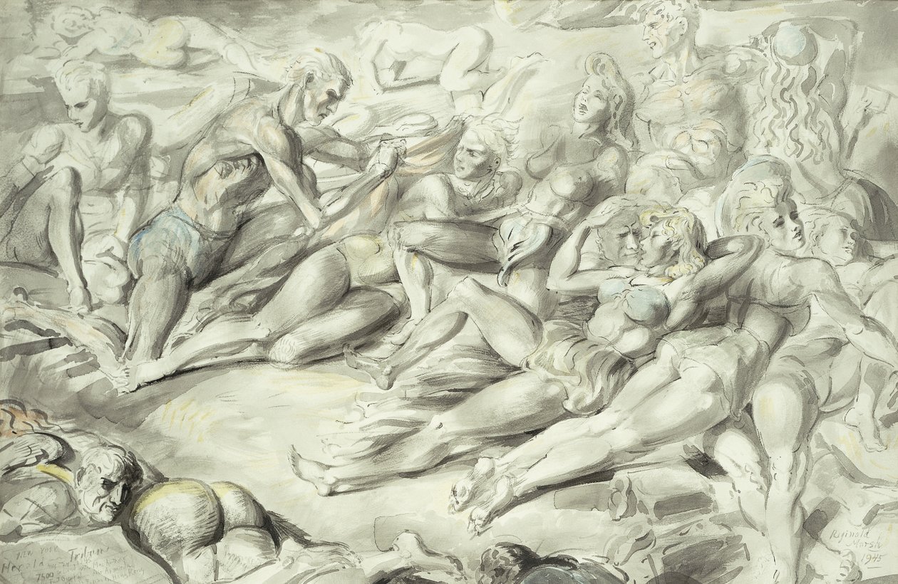 Coney Island strand alkotó: Reginald Marsh