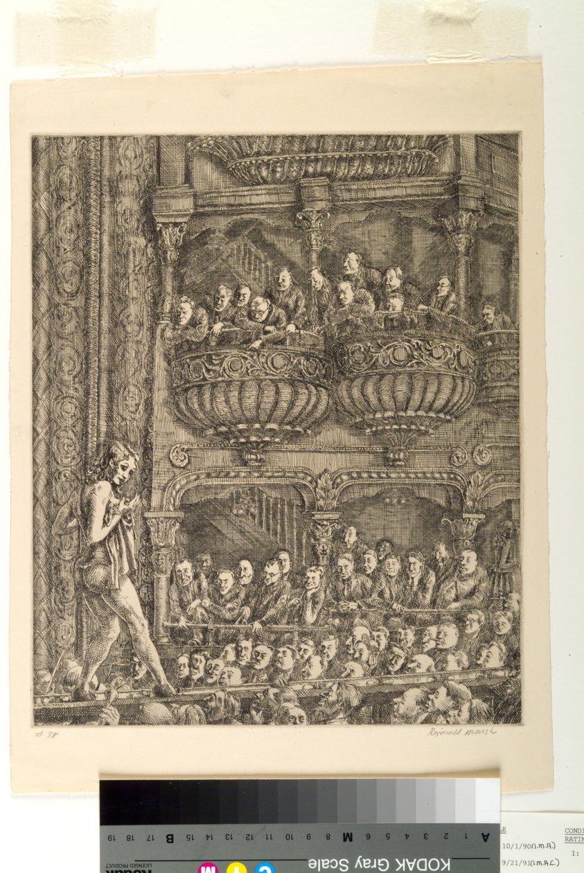 Gaiety Burlesque (metszet) alkotó: Reginald Marsh