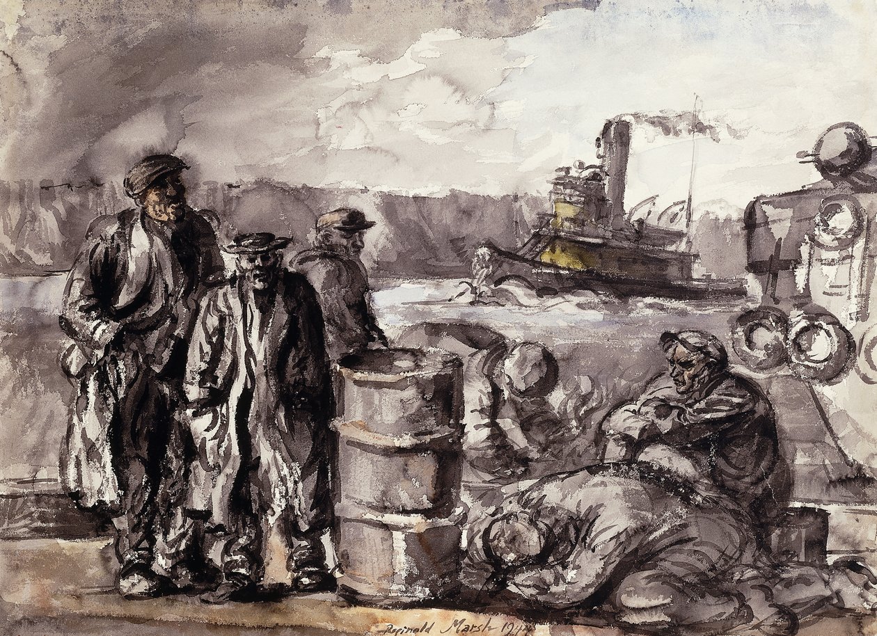 A dokkoknál alkotó: Reginald Marsh