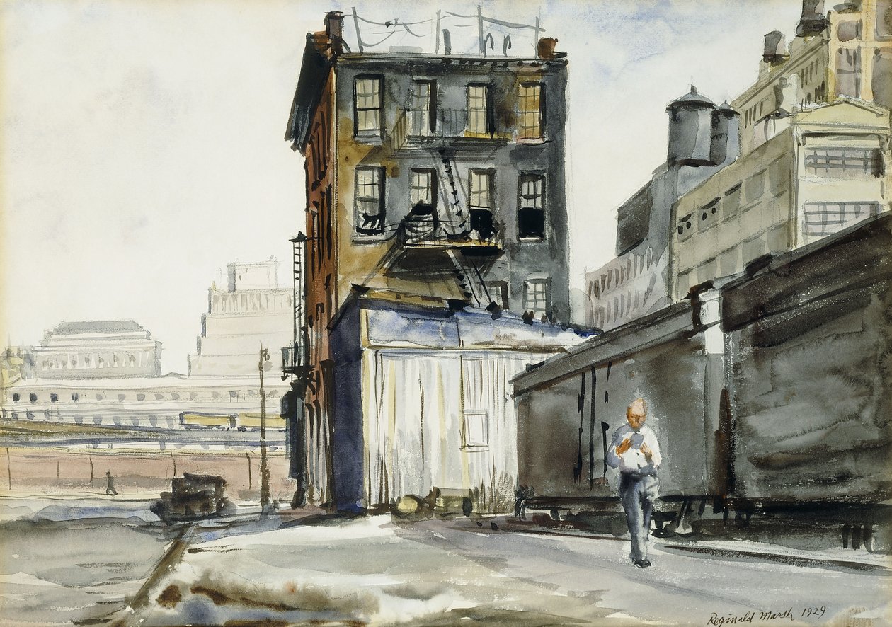 Vasútállomások, New York alkotó: Reginald Marsh