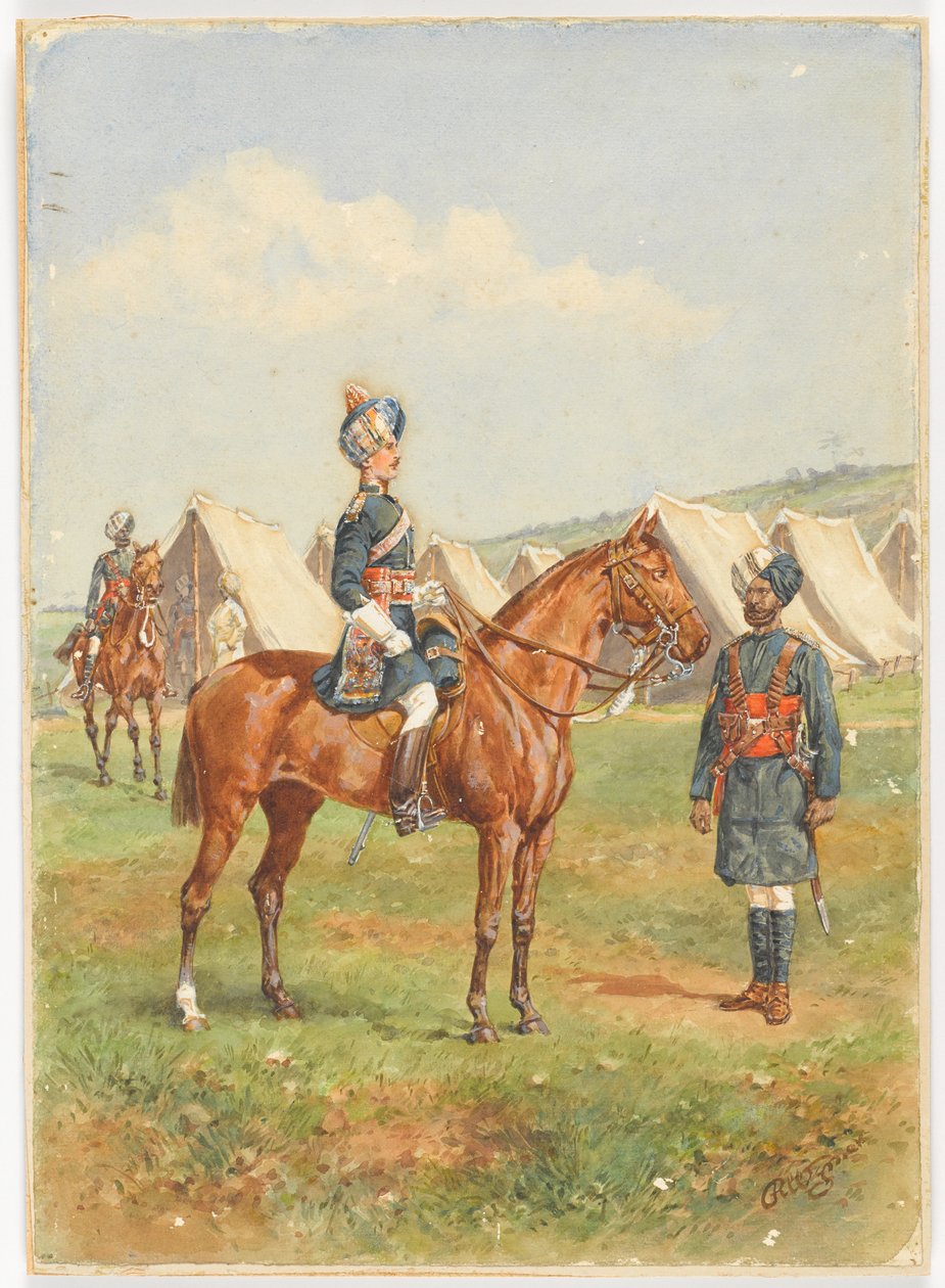 12. lovasság, 1910 körül alkotó: Reginald Wymer