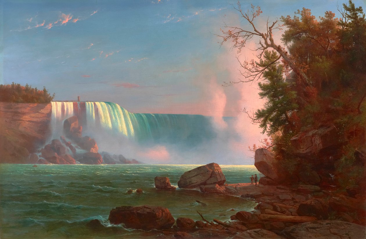 Niagara-vízesés 1855 (Olaj, vászon) alkotó: Regis Francis Gignoux