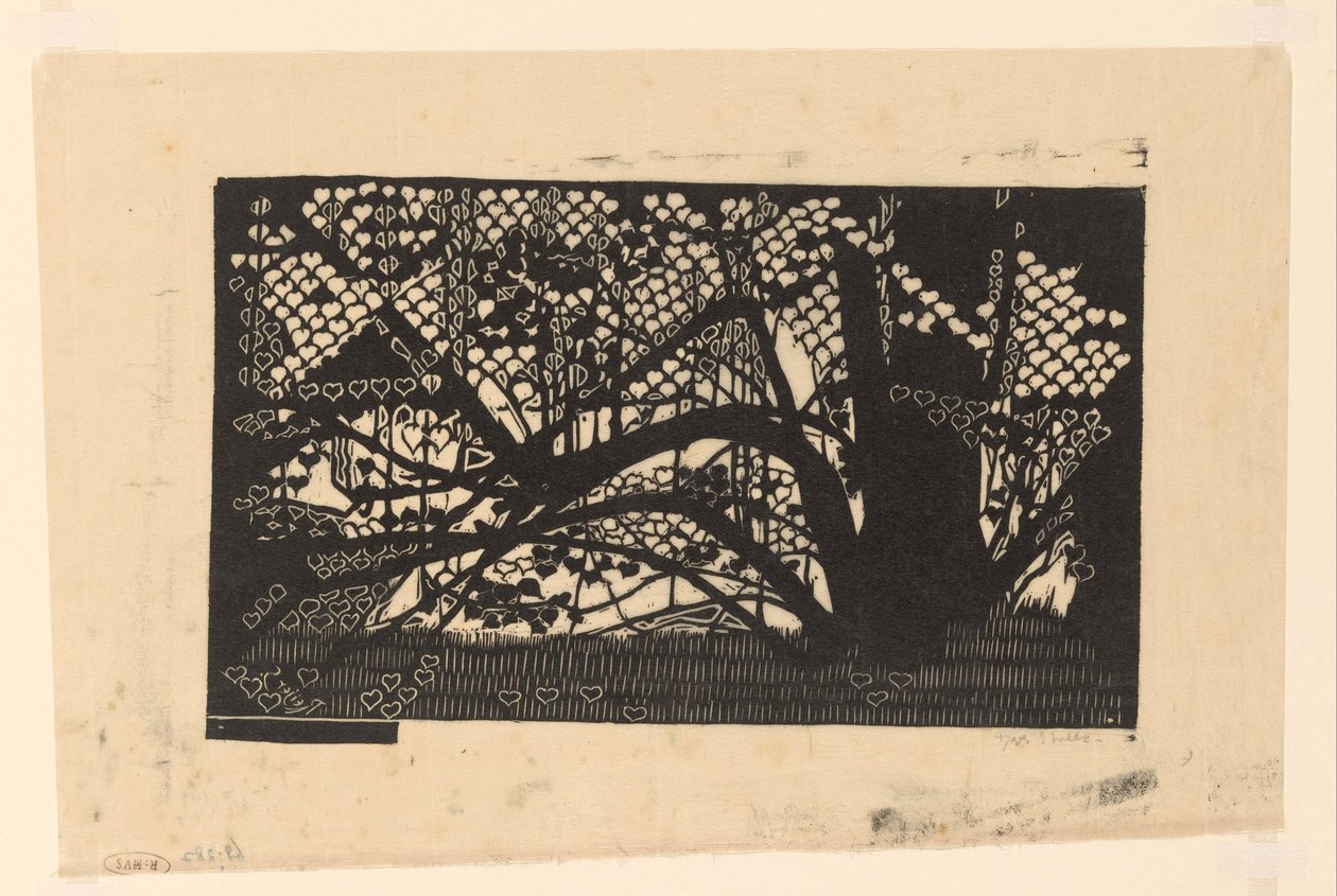 Fa szív alakú levelekkel alkotó: Reijer Stolk (signed by artist)