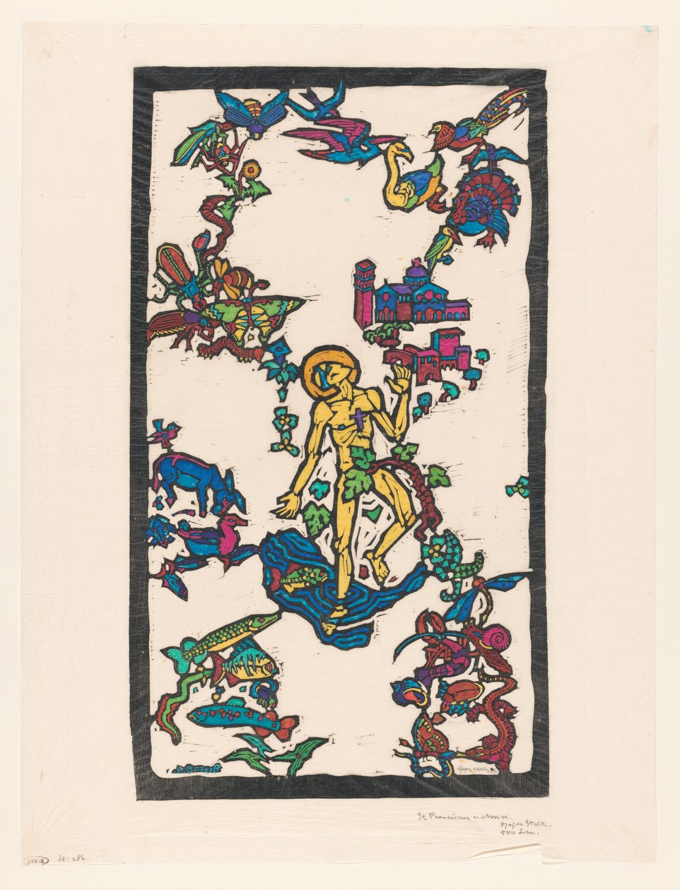 St. Franciscus kontra Assisi (eredeti cím a tárgyon) alkotó: Reijer Stolk (signed by artist)