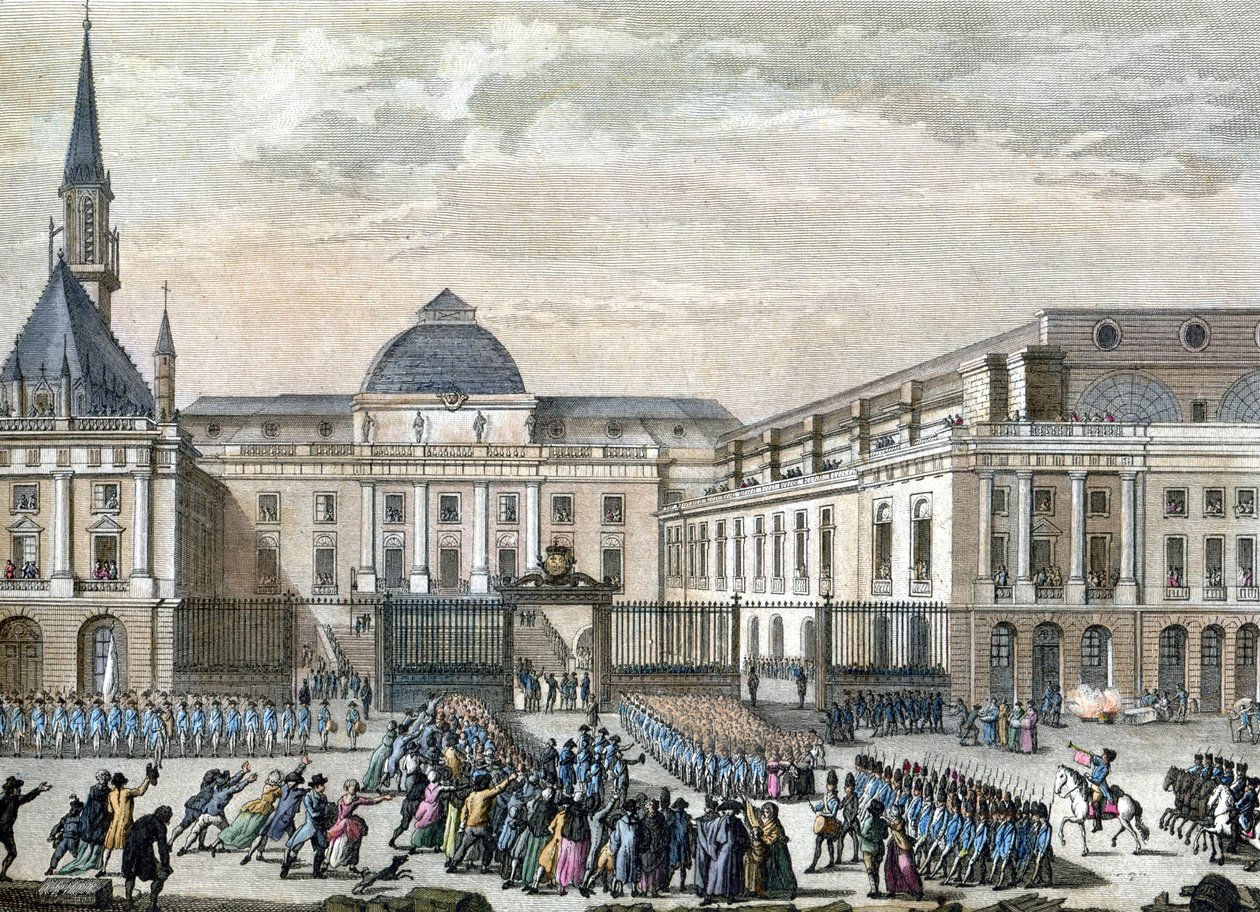 Bailly a párizsi parlamentben. 1794-1804 (metszet) alkotó: Reiner Vinkeles
