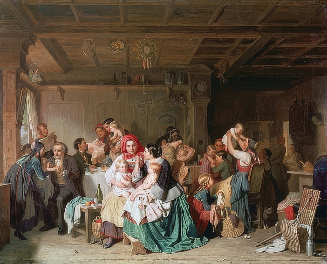 Oltószoba. 1857 alkotó: Reinhard Sebastian Zimmermann