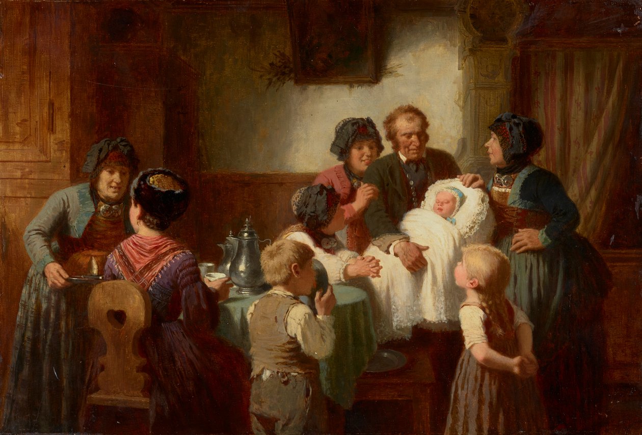 csecsemőkeresztelés alkotó: Reinhard Sebastian Zimmermann