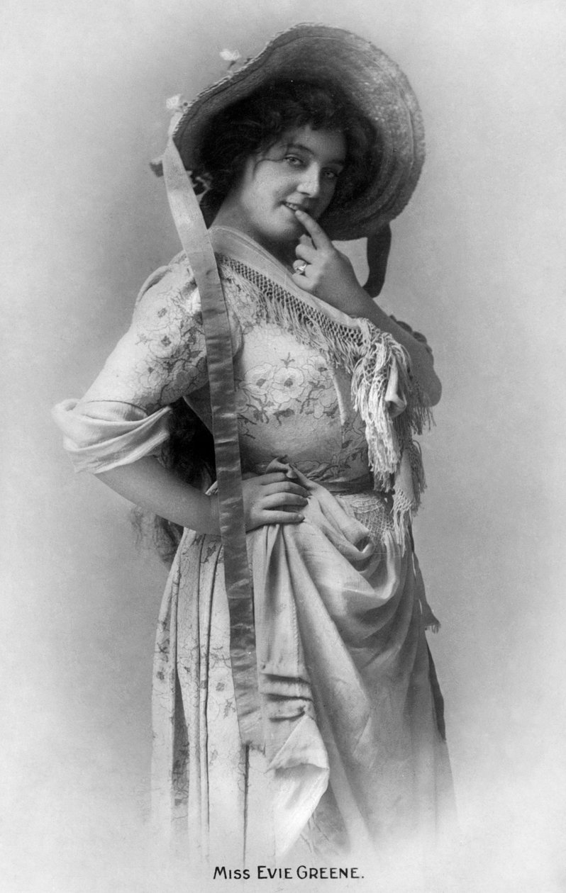 Evie Greene 1876-1917, angol színésznő, 1905. alkotó: Reinhold Thiele