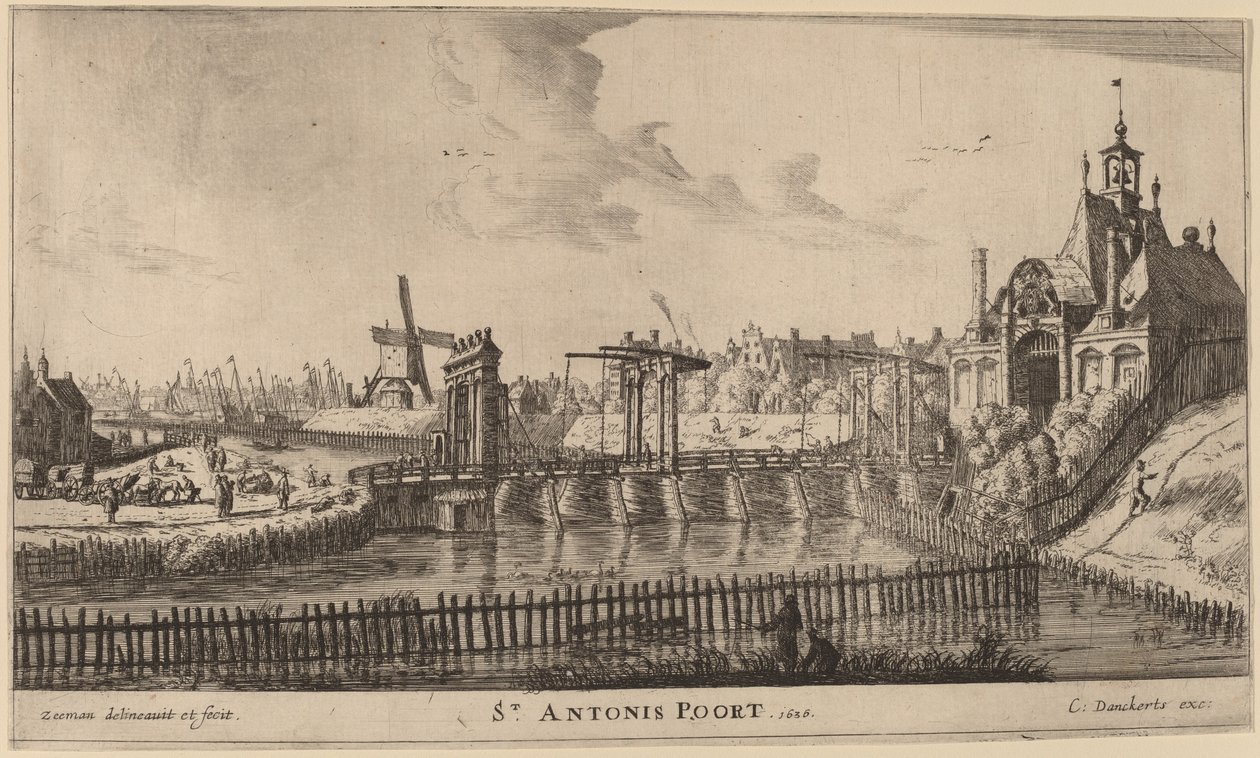 Utca. Antonis-kapu (St. Antonis Poort) alkotó: Reinier Nooms, called Zeeman