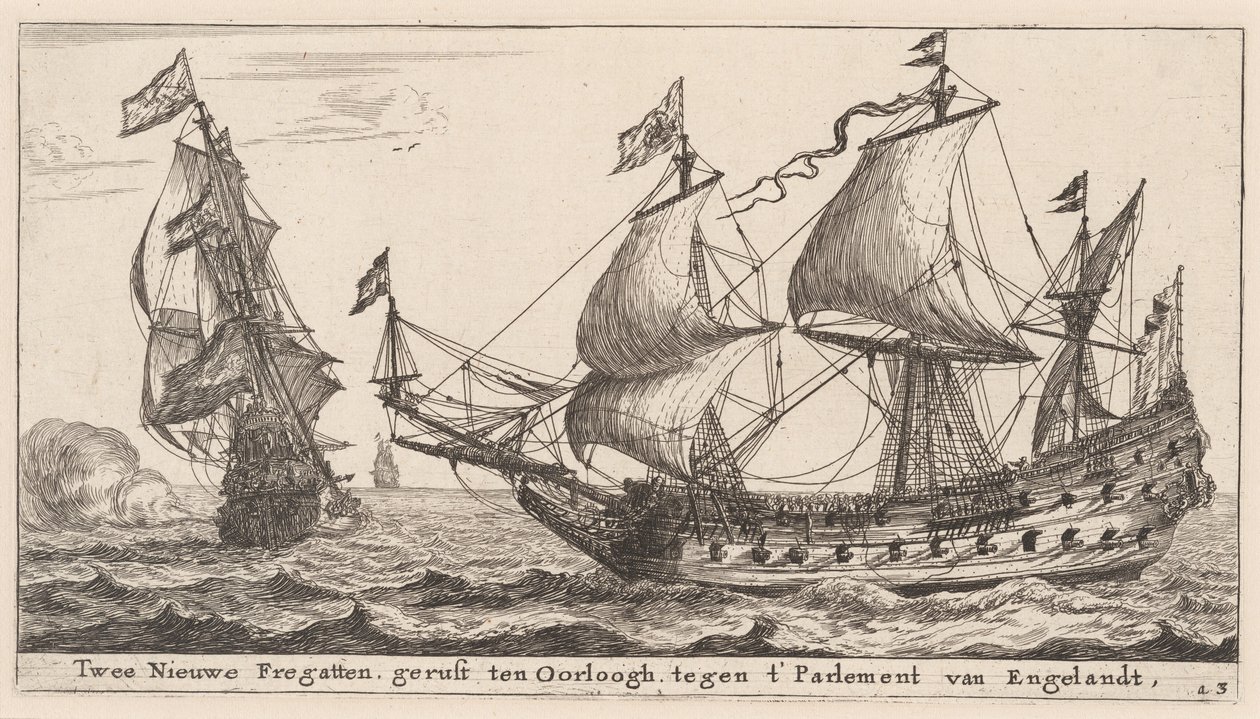 Két holland fregatt alkotó: Reinier Nooms, called Zeeman