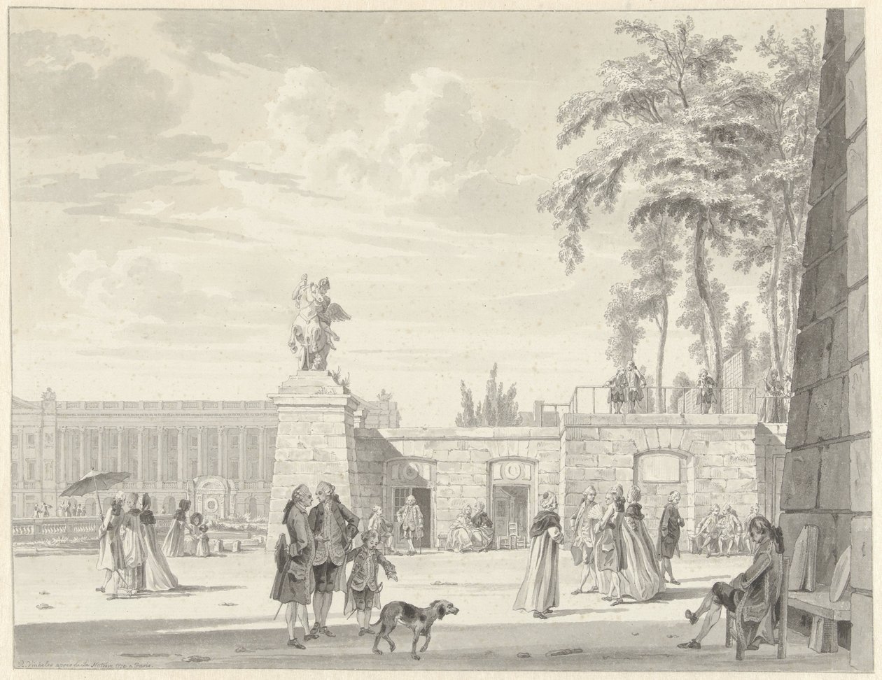 A Tuileries-kert Párizsban alkotó: Reinier Vinkeles (I)