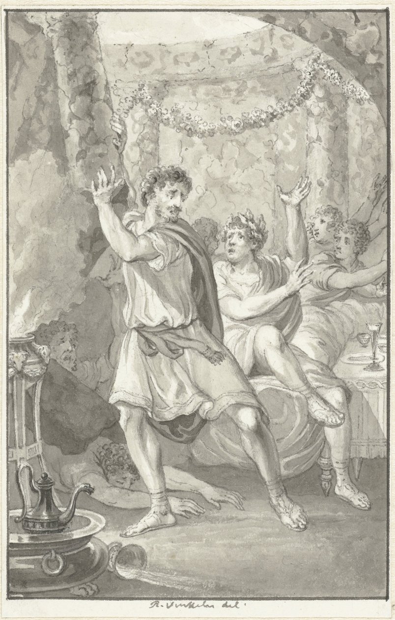 Lucius Aemilius Sejanus írta Tiberiusnak alkotó: Reinier Vinkeles (I)