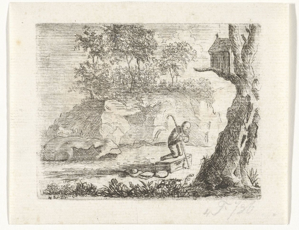 Imádkozó zarándok alkotó: Reinierus Albertus Ludovicus baron van Isendoorn à Blois