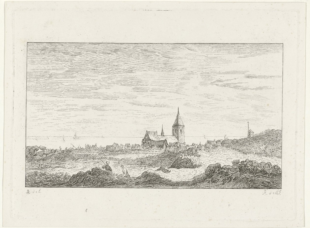 Falu a tenger mellett alkotó: Reinierus Albertus Ludovicus baron van Isendoorn à Blois