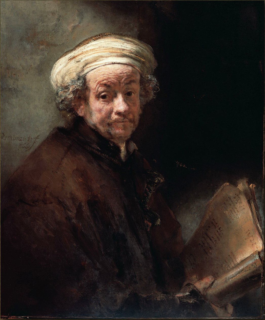 Önarckép Pál apostolként alkotó: Rembrandt van Rijn
