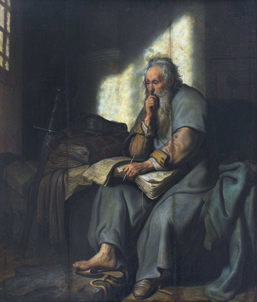 Szent Pál a börtönben alkotó: Rembrandt van Rijn